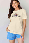 Simply Love Full Size BEE YOU Graphic T-Shirt Women's T-Shirts - Tophatter Daily Deals