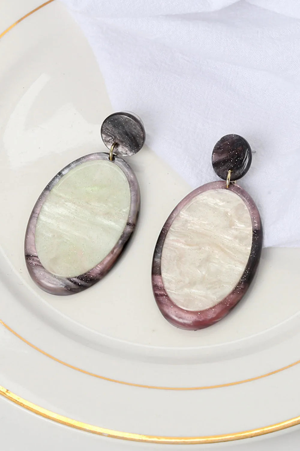 Teardrop Acrylic Earrings Earrings - Tophatter Daily Deals