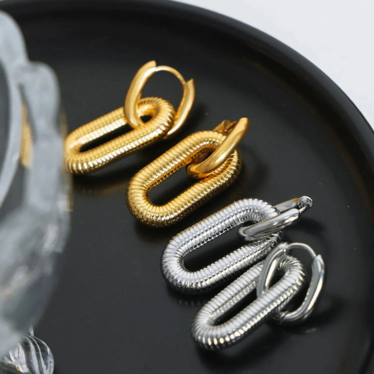 Titanium steel Dangle Earrings Earrings - Tophatter Daily Deals