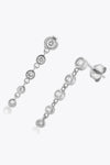 Inlaid Zircon 925 Sterling Silver Earrings Earrings - Tophatter Daily Deals