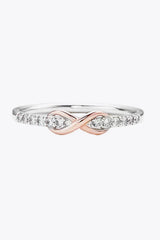 Contrast Zircon 925 Sterling Silver Ring Rings - Tophatter Daily Deals