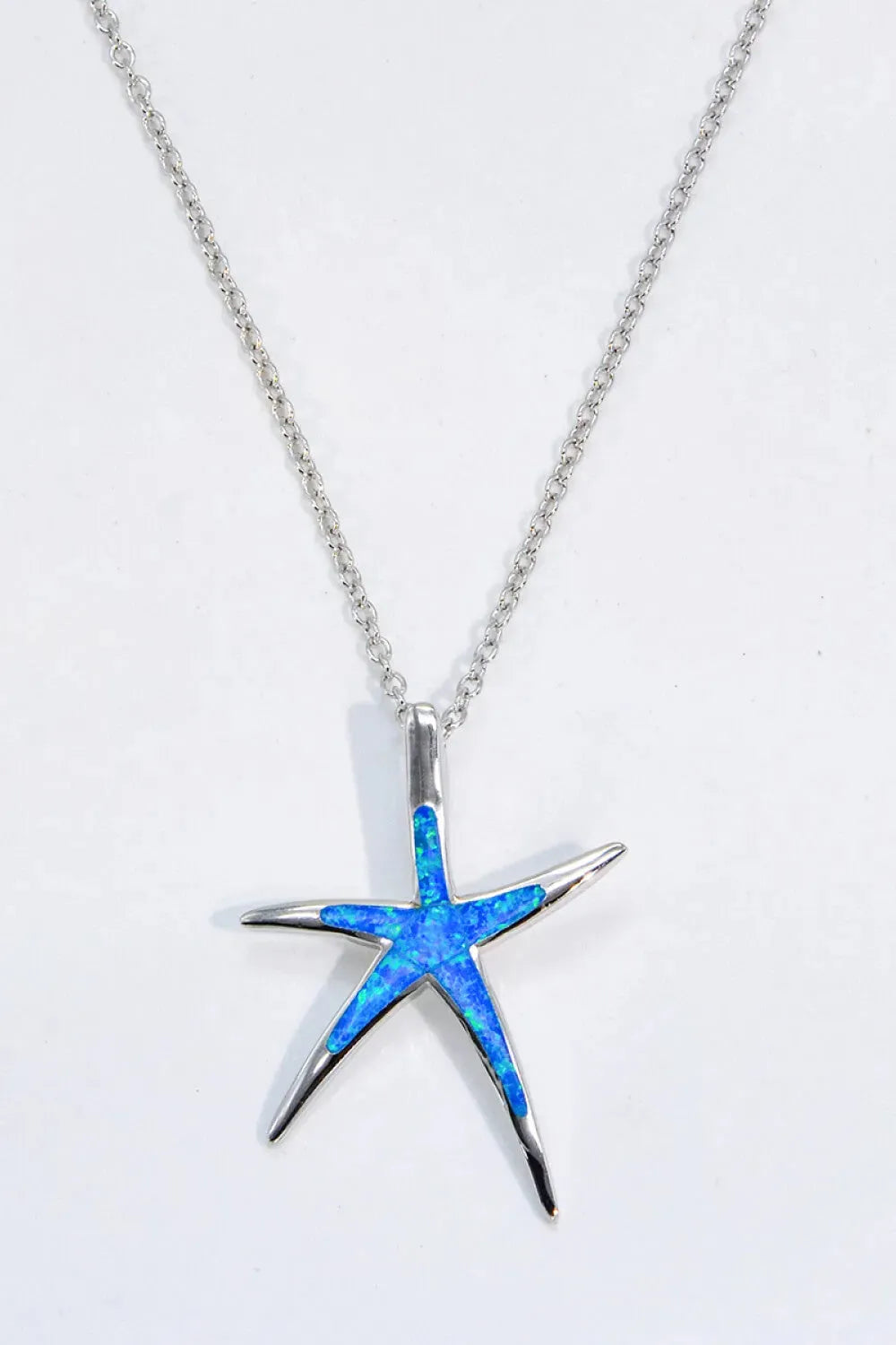 Opal Starfish Pendant Necklace Opal - Tophatter Daily Deals