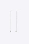 Star and Moon Inlaid Zircon Mismatched Earrings Silver One Size Earrings - Tophatter Daily Deals
