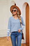 V-Neck Long Sleeve T-Shirt Women's T-Shirts - Tophatter Daily Deals