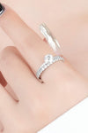 Moissanite 2-Piece 925 Sterling Silver Ring Moissanite - Tophatter Daily Deals