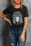 WILD WEST Graphic Short Sleeve Tee Shirt - Tophatter Daily Deals