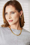 Adored Gold-Plated C-Hoop Earrings Earrings - Tophatter Daily Deals