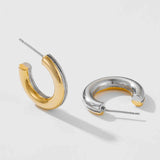 925 Sterling Silver C-Hoop Earrings Earrings - Tophatter Daily Deals