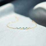 925 Sterling Silver Zircon Bracelet Gold One Size Bracelets - Tophatter Daily Deals