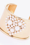 Heart Pearl Open Bracelet Bracelets - Tophatter Daily Deals