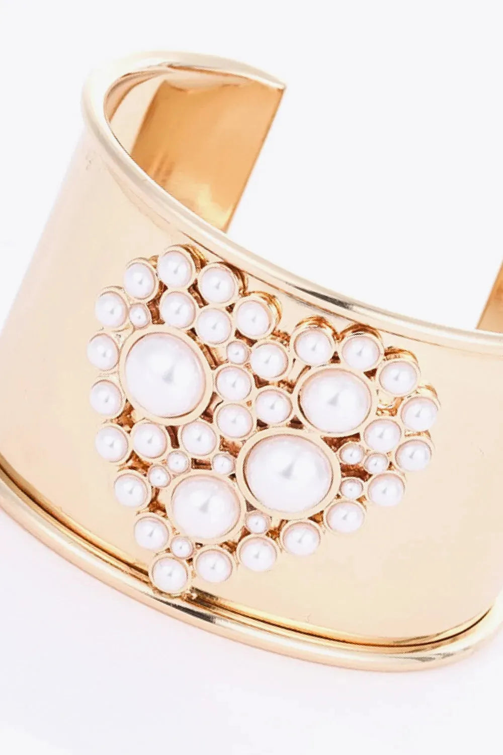 Heart Pearl Open Bracelet Bracelets - Tophatter Daily Deals