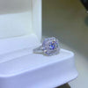 1 Carat Moissanite 925 Sterling Silver Ring Moissanite - Tophatter Daily Deals