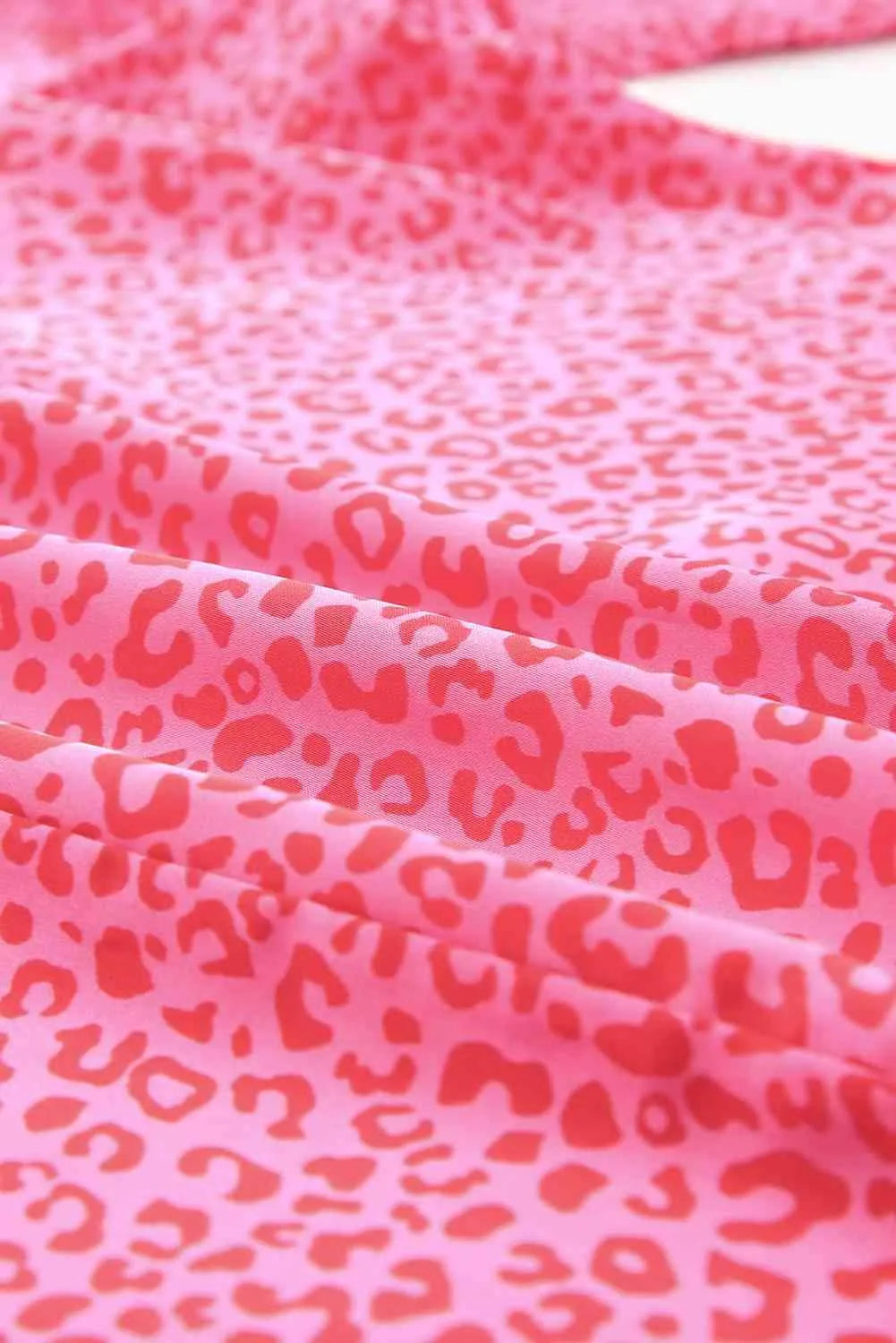 Leopard Smocked Flounce Sleeve Blouse Blouses - Tophatter Daily Deals