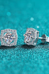 1 Carat Moissanite Geometric Stud Earrings Moissanite - Tophatter Daily Deals