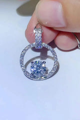 1 Carat Moissanite 925 Sterling Silver Necklace Moissanite - Tophatter Daily Deals