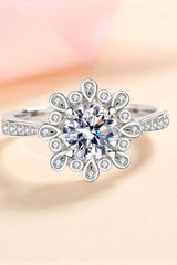 Can't Stop Your Shine 925 Sterling Silver Moissanite Ring Moissanite - Tophatter Daily Deals