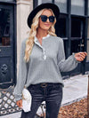 Half-Snap Lace Trim Top Blouses - Tophatter Daily Deals