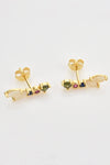Zircon 925 Sterling Silver Earrings Earrings - Tophatter Daily Deals