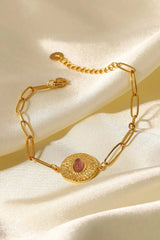 18K Gold Plated Paperclip Chain Bracelet Bracelets - Tophatter Daily Deals