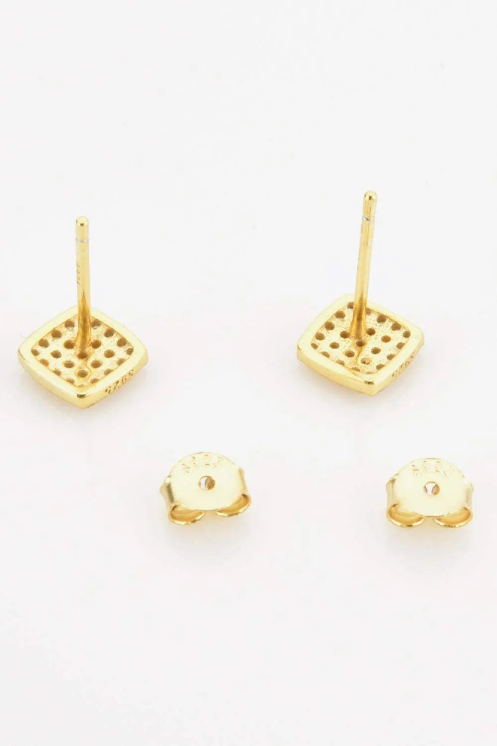 925 Sterling Silver Zircon Stud Earrings Earrings - Tophatter Daily Deals
