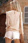 Ruffled Lace Mock Neck Blouse Blouses - Tophatter Daily Deals