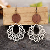 Geometric Cutout Dangle Earrings Ivory One Size Earrings - Tophatter Daily Deals