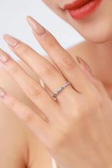 925 Sterling Silver Zircon Ring Rings - Tophatter Daily Deals