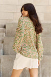 HEYSON She's Blossoming Full Size Balloon Sleeve Floral Blouse Blouses - Tophatter Daily Deals