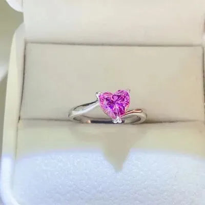 1 Carat Moissanite 925 Sterling Silver Ring Moissanite - Tophatter Daily Deals