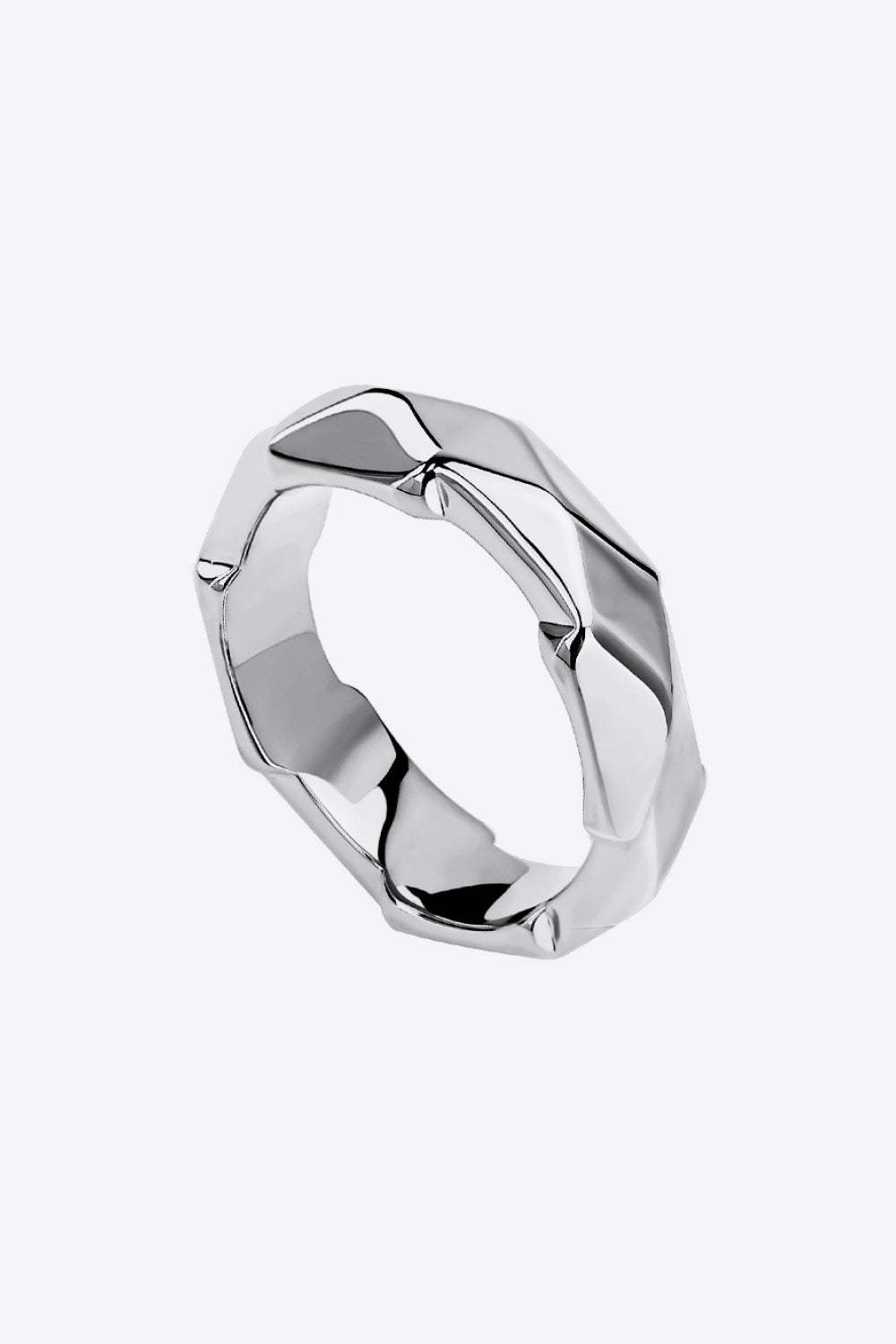 18K Gold-Plated Copper Ring Silver One Size Rings - Tophatter Daily Deals