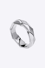 18K Gold-Plated Copper Ring Silver One Size Rings - Tophatter Daily Deals