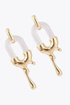 Contrast Zinc Alloy Earrings Earrings - Tophatter Daily Deals
