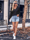 V-Neck Puff Sleeve Blouse Blouses - Tophatter Daily Deals