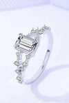 1 Carat Moissanite 4-Prong Split Shank Ring Moissanite - Tophatter Daily Deals