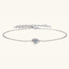 Inlaid Moissanite 925 Sterling Silver Bracelet Moissanite - Tophatter Daily Deals