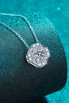 Geometric Moissanite Pendant Chain Necklace Moissanite - Tophatter Daily Deals