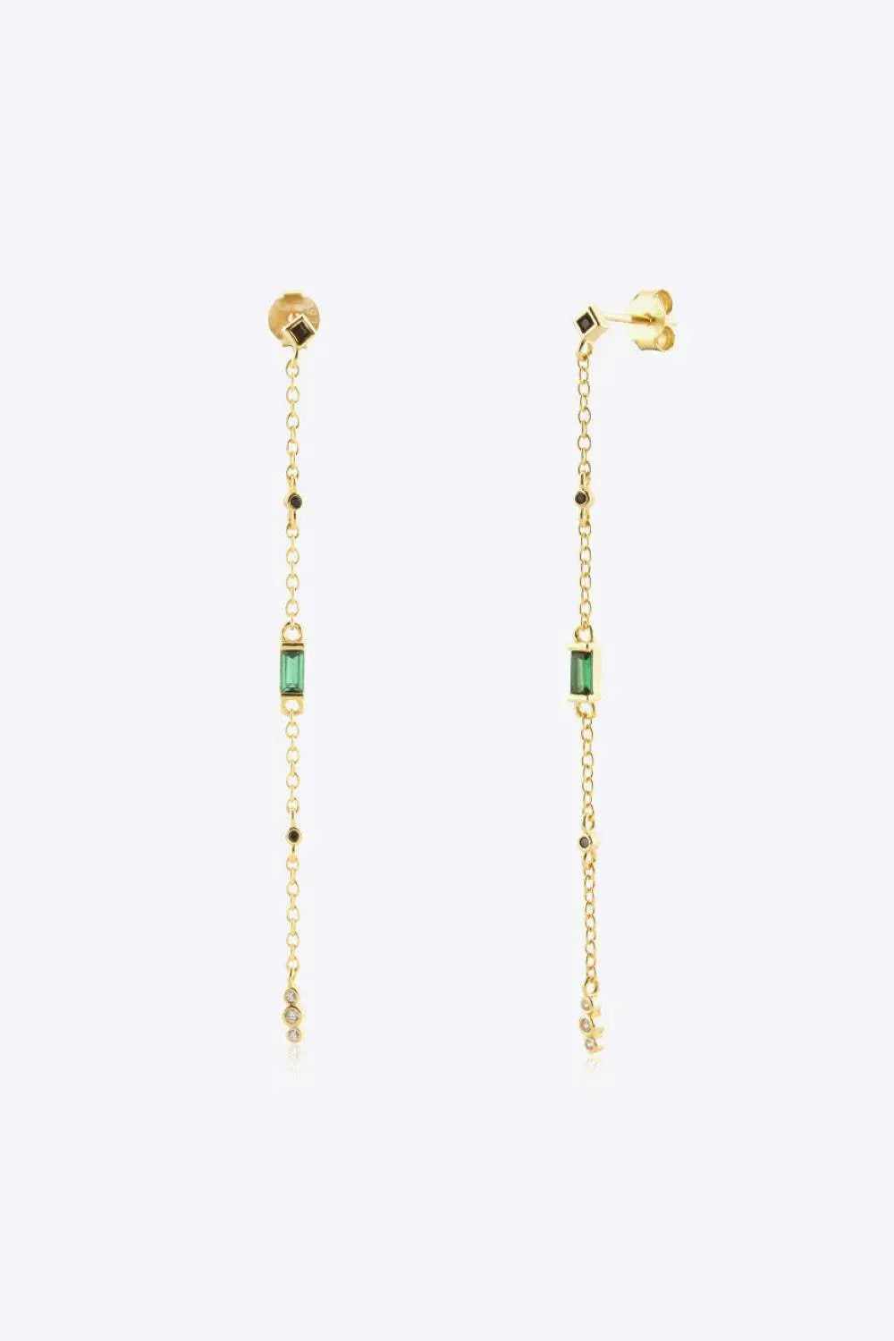 Inlaid Zircon 18K Gold-Plated Earrings Earrings - Tophatter Daily Deals