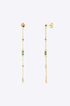 Inlaid Zircon 18K Gold-Plated Earrings Earrings - Tophatter Daily Deals