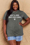 Simply Love Full Size Dog Paw Graphic Cotton T-Shirt Women's T-Shirts - Tophatter Daily Deals