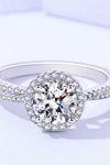 1 Carat Moissanite Round Shape Ring Moissanite - Tophatter Daily Deals