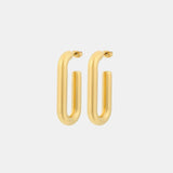 Stainless Steel Hinged Hoop Earrings Earrings - Tophatter Daily Deals