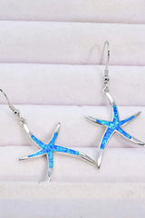 Opal Starfish Drop Earrings Opal - Tophatter Daily Deals