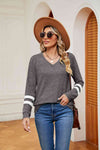 V-Neck Long Sleeve T-Shirt Women's T-Shirts - Tophatter Daily Deals