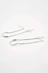 925 Sterling Silver Cross Threader Earrings Earrings - Tophatter Daily Deals