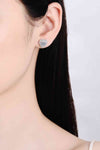Moissanite Heart-Shaped Stud Earrings - Tophatter Shopping Deals