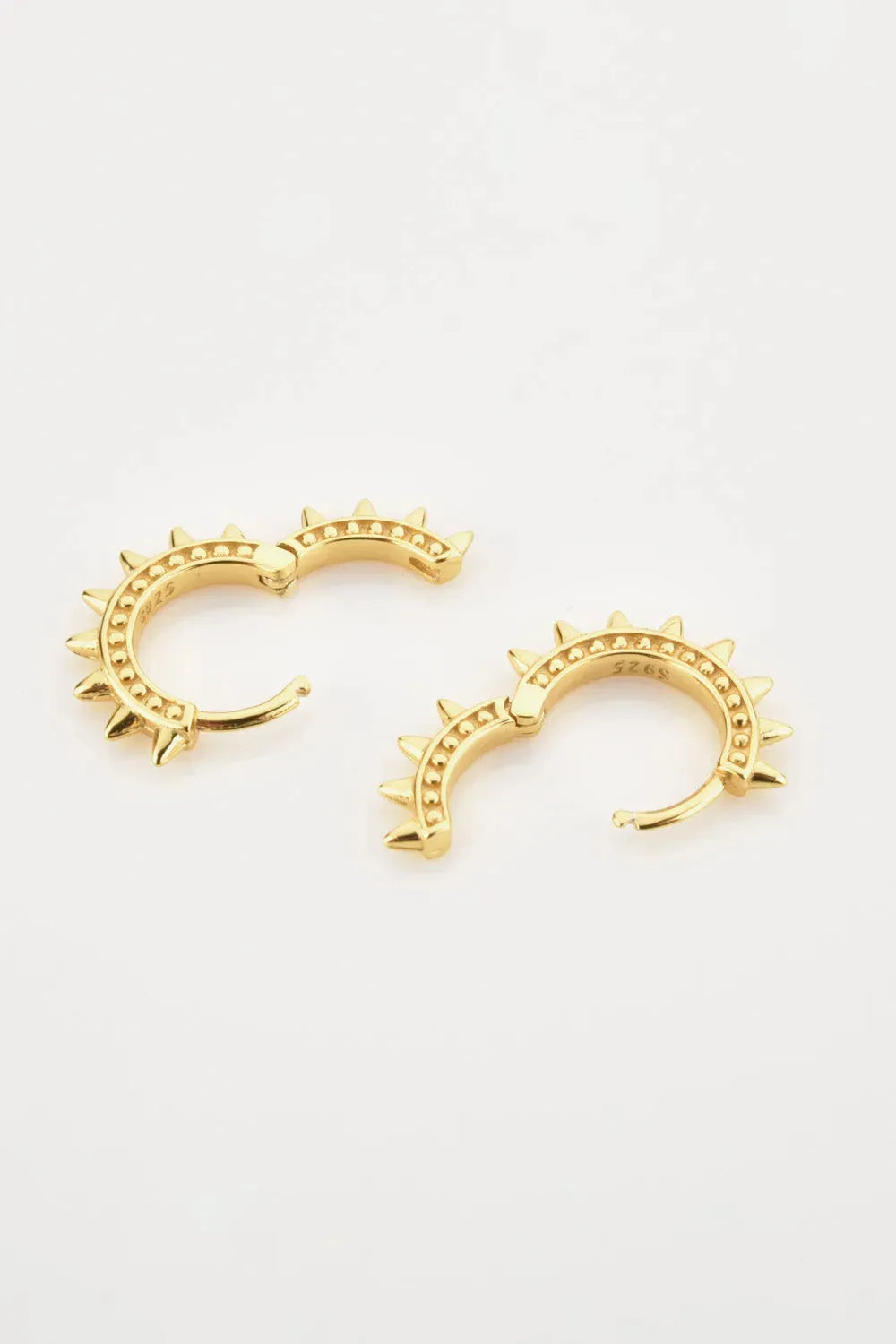 925 Sterling Silver Huggie Earrings Earrings - Tophatter Daily Deals