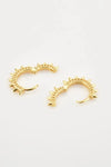 925 Sterling Silver Huggie Earrings Earrings - Tophatter Daily Deals