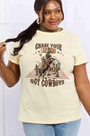 Simply Love Full Size CHASE YOUR DREAMS NOT COWBOYS Graphic Cotton Tee - Tophatter Daily Deals