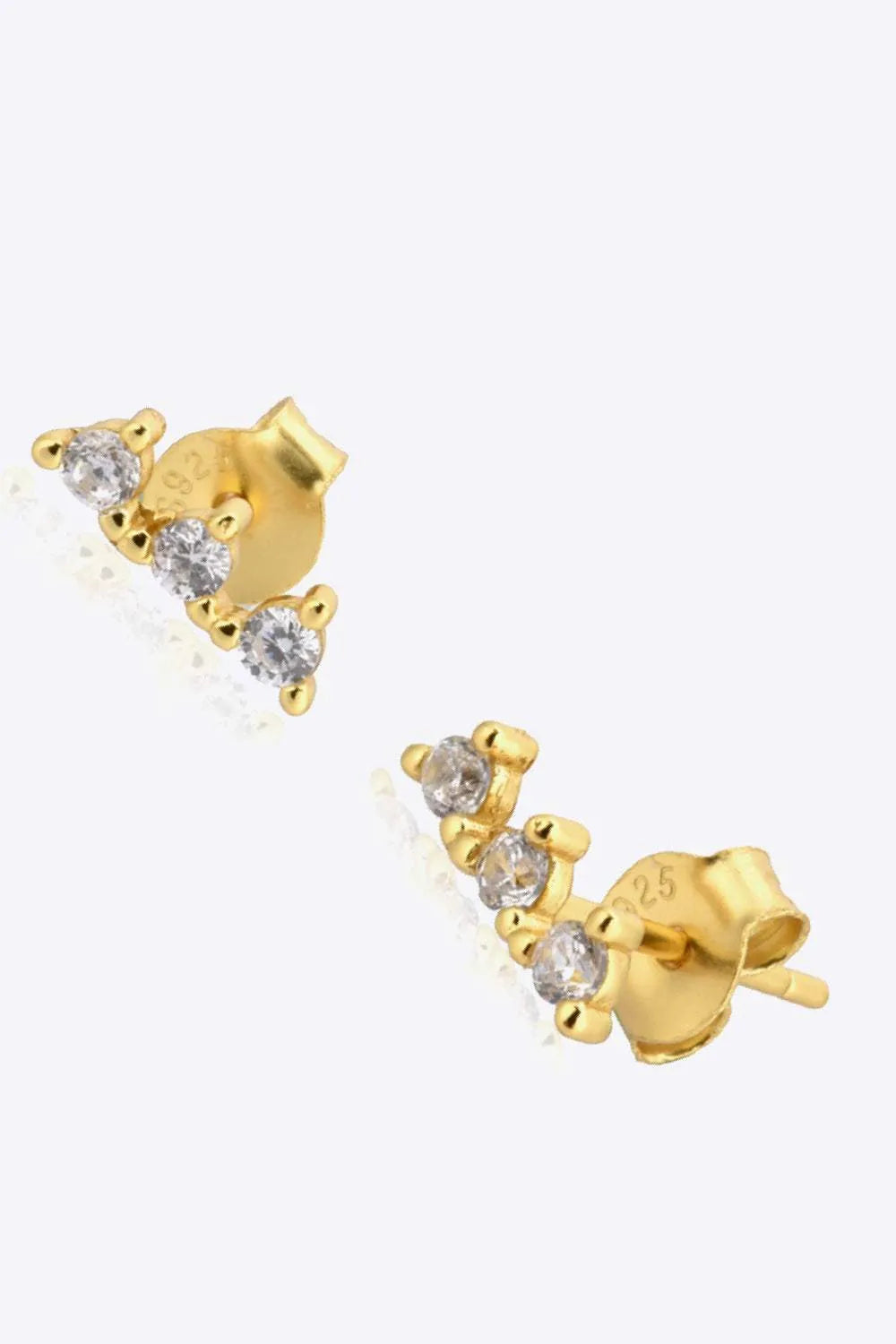 Zircon 925 Sterling Silver Earrings Earrings - Tophatter Daily Deals