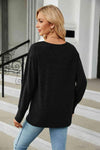 V-Neck Long Sleeve T-Shirt Women's T-Shirts - Tophatter Daily Deals